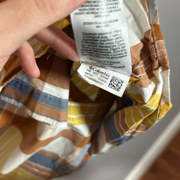 Columbia Men’s Rapid Rivers II Short Sleeve Button Down Shirt Size Large - Picture 6 of 6